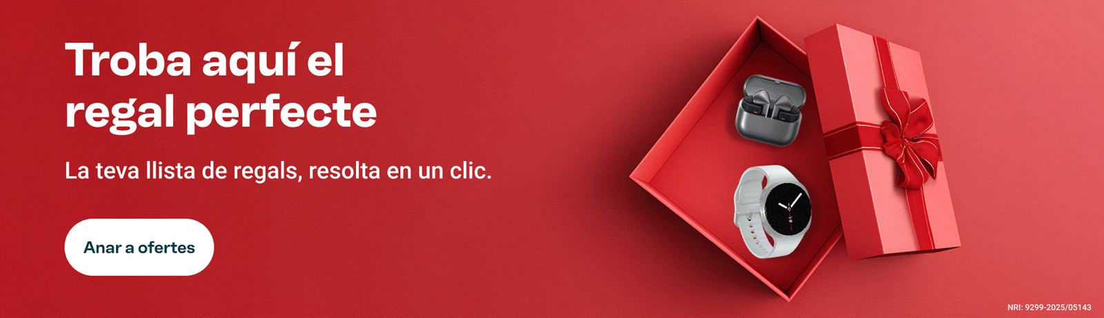 Troba aquí el regal perfecte. La teva llista de regals resolta en un clic. Anar a idees regal.