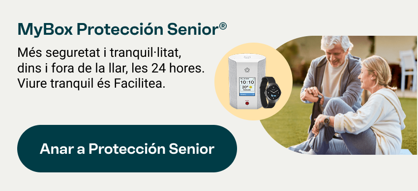 My Box Protección Senior: Més seguretat i tranquil·litat, dins i fora de la llar, les 24 hores. Anar a Protección senior