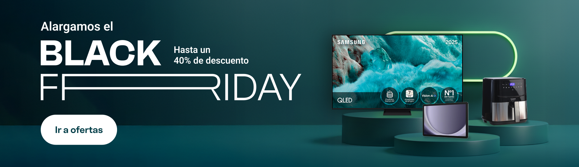Alargamos el black friday. Hasta un 40% de descuento. Ir a ofertas.