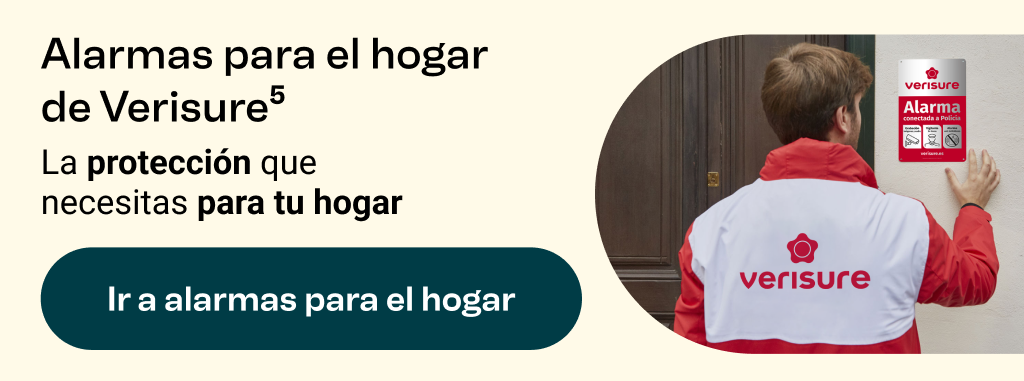 Alarmas para el hogar de Verisure. Nota al pie 5. La protección que necesitas para tu hogar. Ir a alarmas