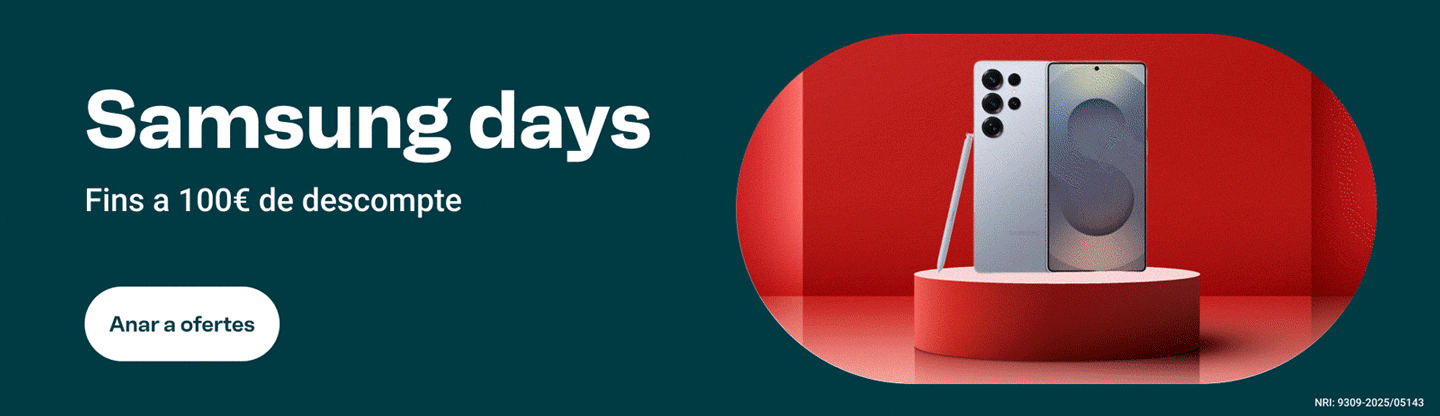 Samsung Days, fins a 100€ de descompte en productes Samsung seleccionats, anar a samsung.
