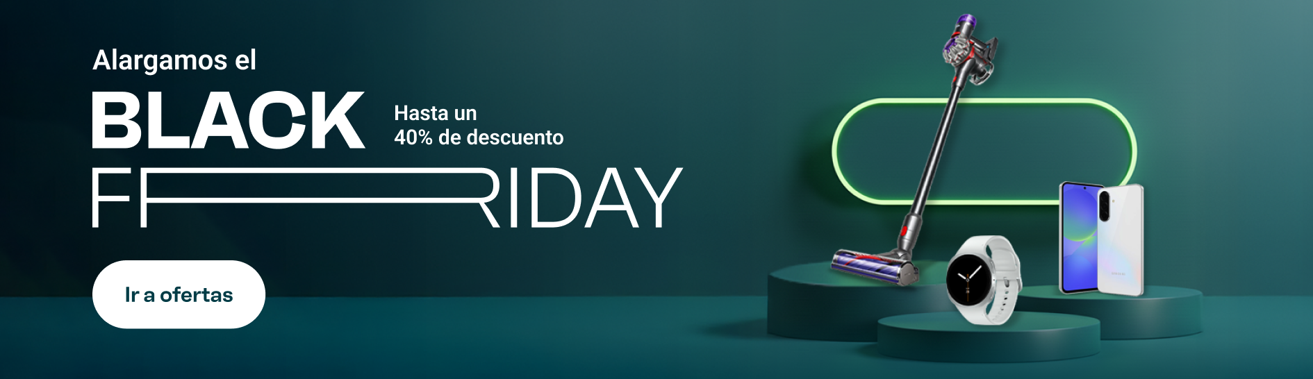 Alargamos el black friday. Hasta un 40% de descuento. Ir a ofertas.
