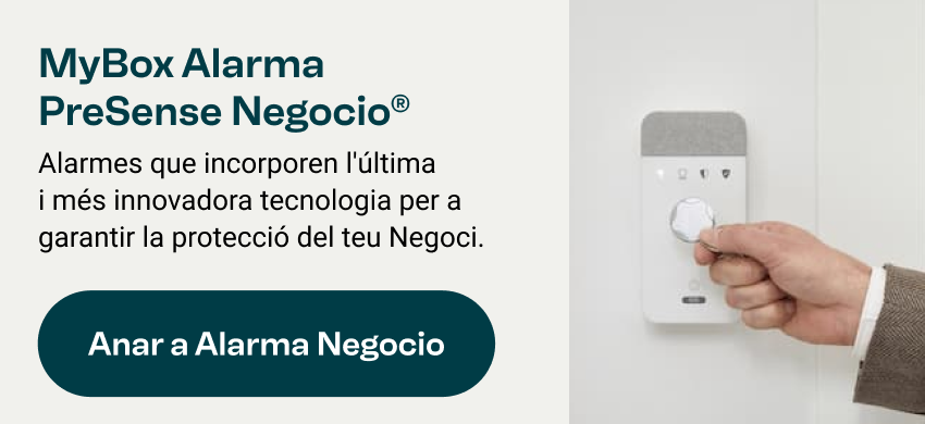 MyBox Alarma PreSense Negocio: Alarmes que incorporen l'última i més innovadora tecnologia per a garantir la protecció del teu Negoci. Anar a Alarma Negocio