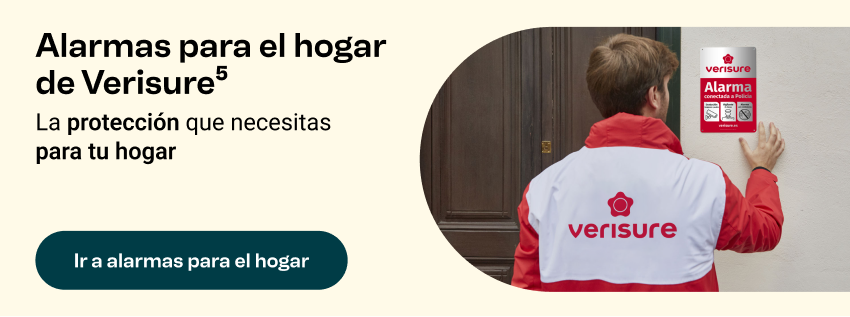 Alarmas para el hogar de Verisure. Nota al pie 5. La protección que necesitas para tu hogar. Ir a alarmas