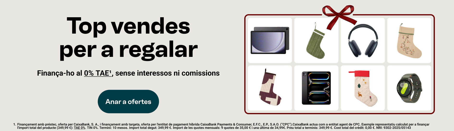 Troba aquí el regal perfecte. La teva llista de regals resolta en un clic. Anar a idees regal.