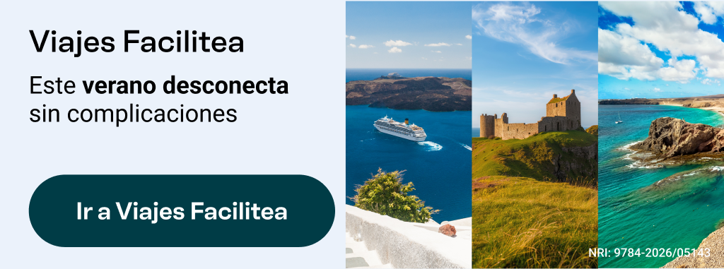 Viajes Facilitea. Este verano desconecta sin complicaciones. Ir a viajes Facilitea