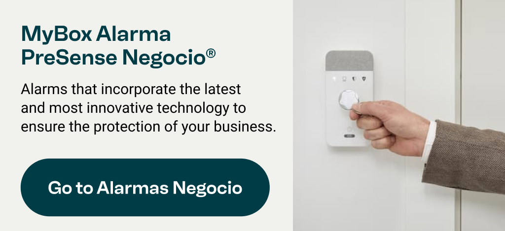 MyBox Alarma PreSense Negocio: Alarms that incorporate the latest and most innovative technology to ensure the protection of your business. Go to Alarmas Negocio