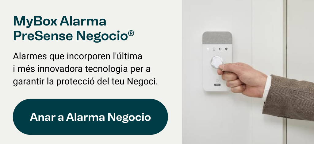 MyBox Alarma PreSense Negocio: Alarmes que incorporen l'última i més innovadora tecnologia per a garantir la protecció del teu Negoci. Anar a Alarma Negocio