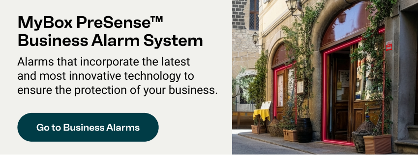 MyBox Alarma PreSense Negocio: Alarms that incorporate the latest and most innovative technology to ensure the protection of your business. Go to Alarmas Negocio