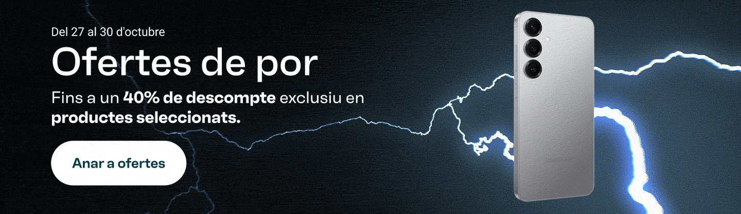 Del 27 al 30 d'octubre, Ofertes de por. Fins a un 40% de descompte en productes seleccionats. Anar a ofertes.