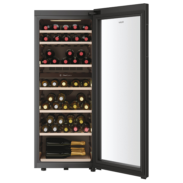 Haier wine cooler for 77 bottles in 2 zones HWS77GDAU1