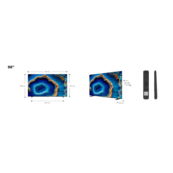TCL 98" 4K Mini-LED QLED, Google TV 98C805
                                    image number 1