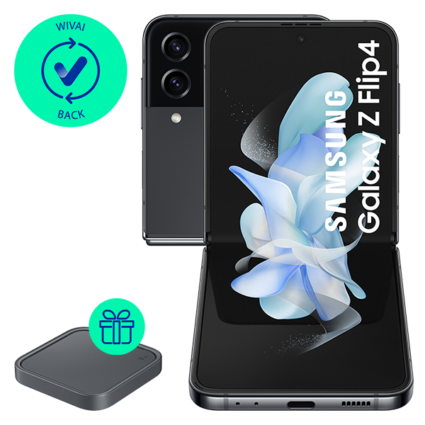 Galaxy Z Flip4 256GB Graphite + free Wireless Charger Pad
                                    image number 0
