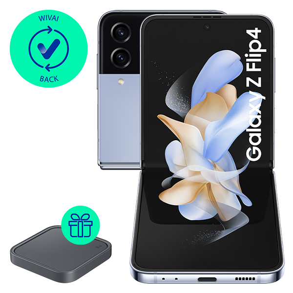 Galaxy Z Flip4 256GB Blue + free Wireless Charger Pad
                                    image number 0