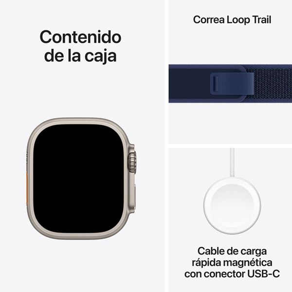 Apple Watch Ultra 2 49mm Titanio Trail Loop Azul (M/L)
                                    image number 2