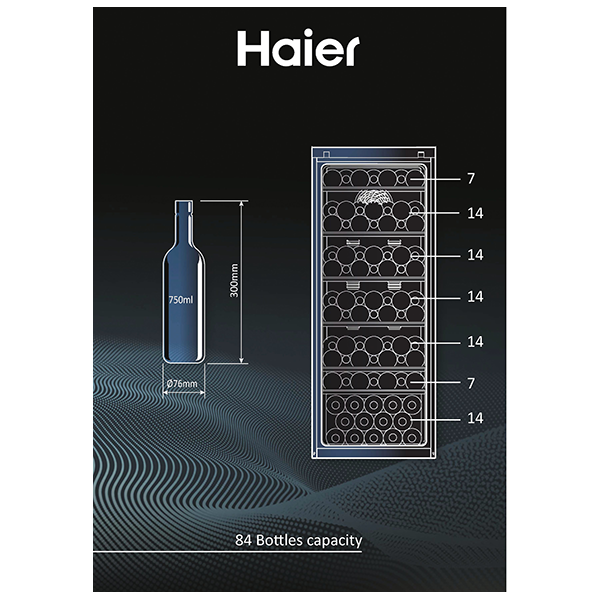 Haier wine cooler for 84 bottles HWS84GA
                                    image number 5