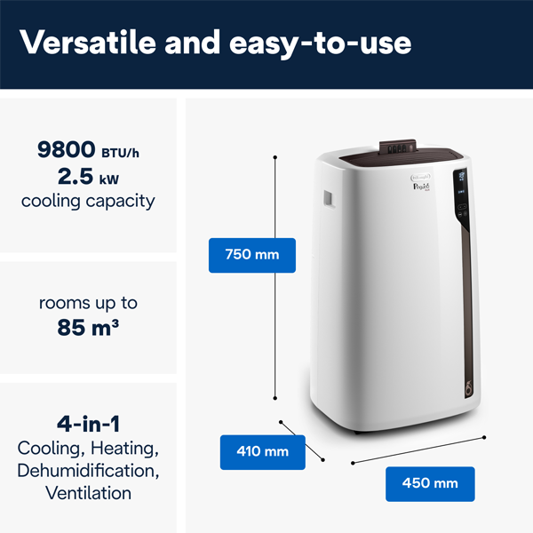 DeLonghi 4-in-1 PACEL92HP portable air conditioner
                                    image number 3