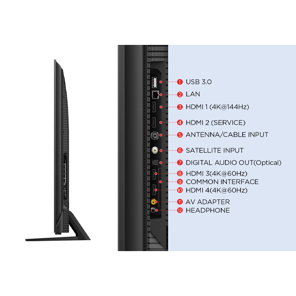 TCL 55" 4K Mini-LED QLED, Google TV 55C805
                                    image number 6