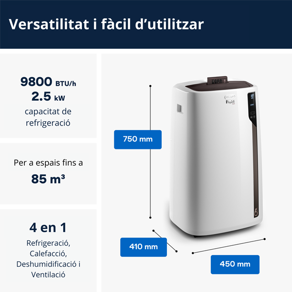 DeLonghi 4-in-1 PACEL92HP portable air conditioner
                                    image number 2