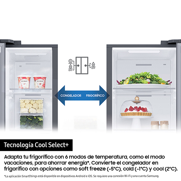 Frigorífico Side by Side Samsung Bespoke AI RS80F66KCTEF inox
                                    image number 6