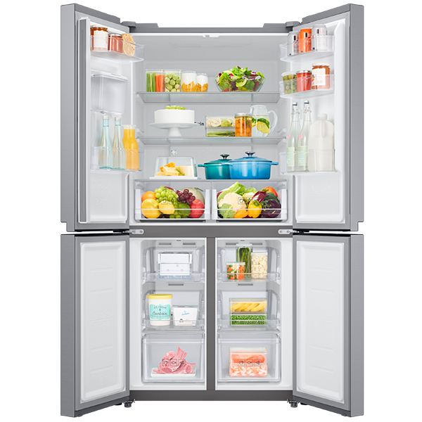 RF48A401EM9 Slim side-by-side, 4-door refrigerator
                                    image number 1