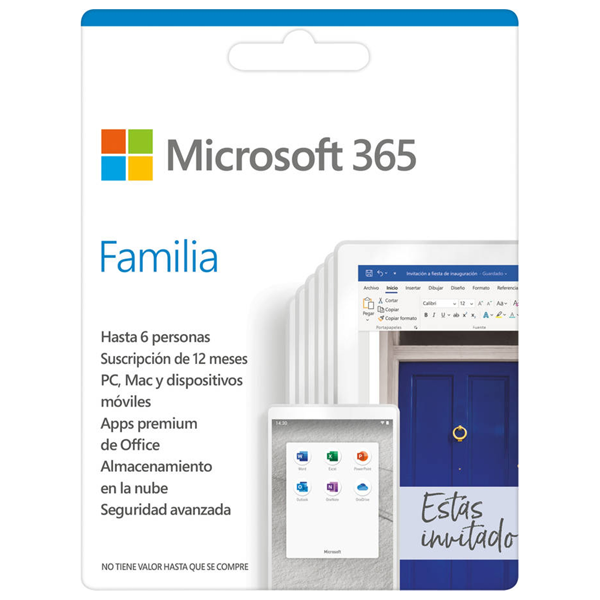 Tarjeta suscripción 1 año Microsoft Office 365 (Regalo)
            image number 0