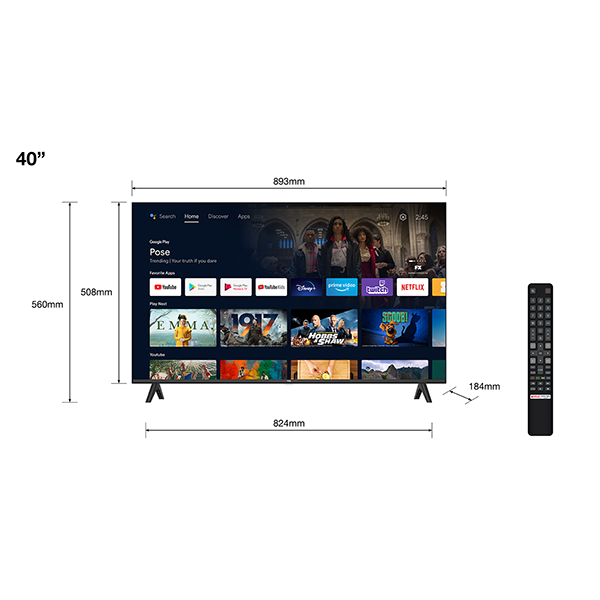 TV TCL 40" LED, Full HD, Android TV 40S5400
                                    image number 1