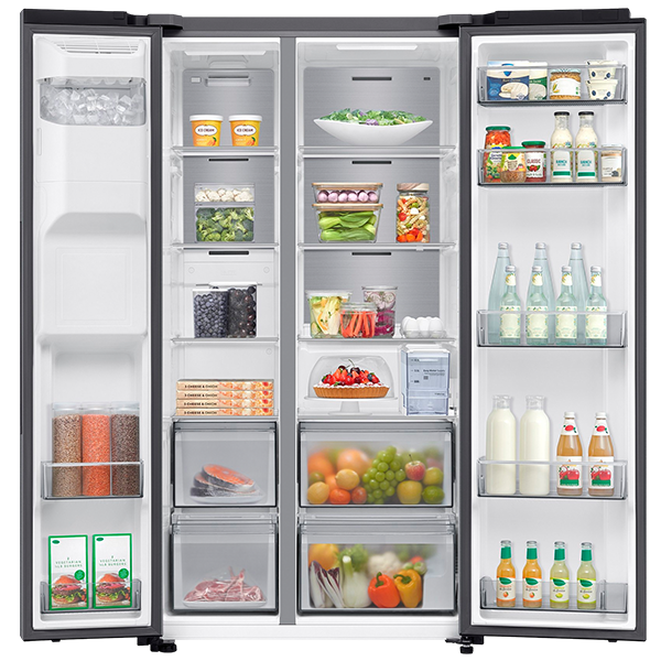Side by Side refrigerator Samsung Bespoke AI RS70F65KDTEF stainless steel
                                    image number 2