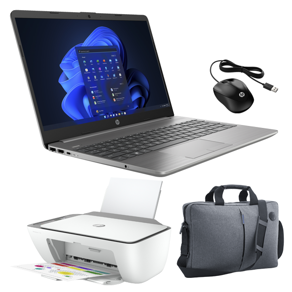 Homepack Portátil 15,6"HP 255 G9 AMD Ryzen 3 5452U + Mouse, Maletín e Impresora
                                    image number 0