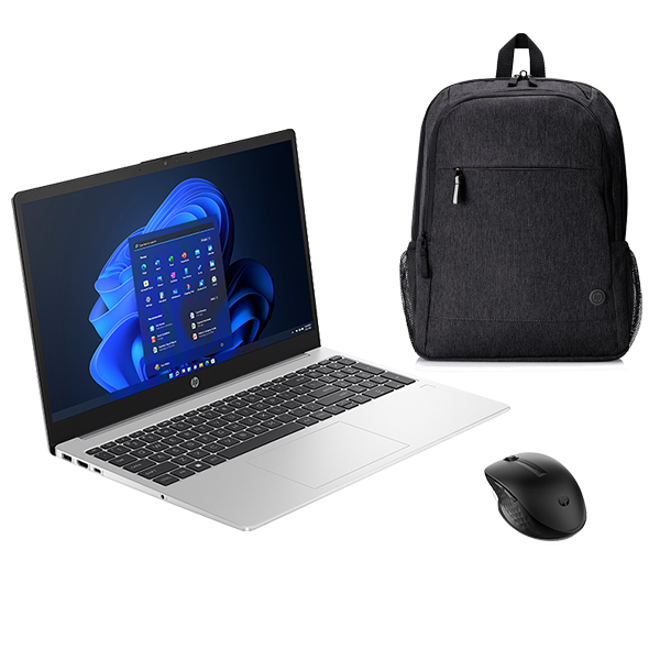 HP 255 G10 RYZEN 7-7530U 32GB 512GB SSD 15.6" FHD W11 + Backpack & Mouse Laptop Pack