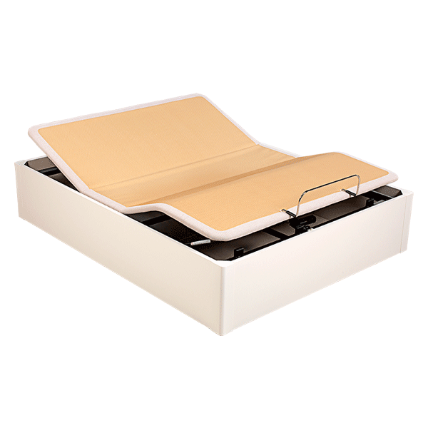 Pack Colchón articulable 135x190 + Canapé abatible tapa articulada motor blanco + 2 almohadas fibra de regalo
                                    image number 2