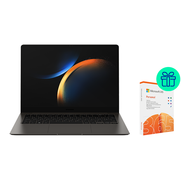 Laptop 14" Samsung Galaxy Book3 Pro i7 16GB RAM + 512GB SSD Graphite NP940XFG-KC2ES + Microsoft 365 Personal
                                    image number 0