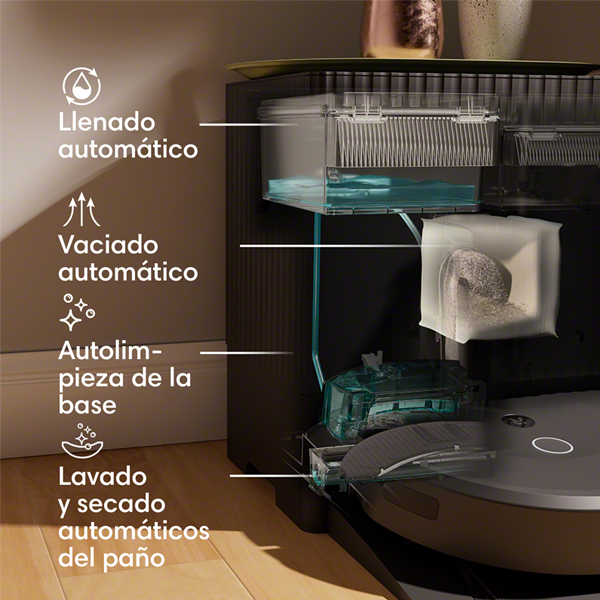 Robot aspirador y friegasuelos (2 en 1) Roomba Combo 10 Max + base AutoWash
                                    image number 5